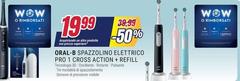 Wow! - Oral-B Spazzolino Elettrico Pro 1 Cross Action + Refill Wow! - Oral-B Spazzolino Elettrico Pro 1 Cross Action + Refill