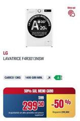 LG - F4R3013NSW Lavatrice 13kg, 1400 giri, Mini, Bianco