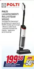 Polti - Lavaprimamenti Rollysteam Wd30c