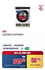Aeg - Lavatrice LR7FH94VY