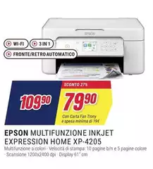 Epson - Multifunzione Inkjet Expression Home XP-4205 Epson - Multifunzione Inkjet Expression Home XP-4205