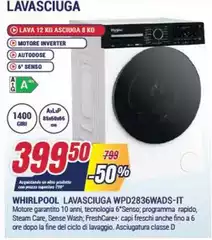 Whirlpool - Lavasciuga Wpd2836wads-it