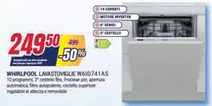 Whirlpool - Lavastoviglie W6ID74L as
