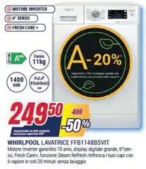 Whirlpool - Lavatrice FFB1148BSVIT