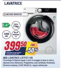 Aeg - Lavatrice Lr7fd114b