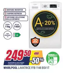 Whirlpool - Lavatrice Ffb 1148 Bsv It