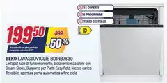 Beko - Lavastoviglie BDIN37530