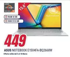 Asus - Notebook E1504FA-BQ2668W Asus - Notebook E1504FA-BQ2668W