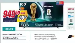 Hisense - Smart Tv Miniled 100" 4k Qled Display 165hz