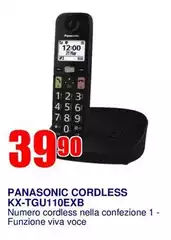 Panasonic - Cordless KX-TGU110EXB