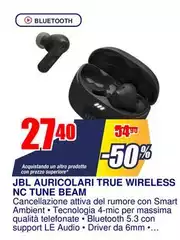 Jbl - Auricolari True Wireless Nc Tune Beam Jbl - Auricolari True Wireless Nc Tune Beam