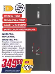 Whirlpool - WHD2 6472 X4E A scomparsa totale 60 x 477 L