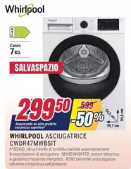 Whirlpool - Asciugatrice CWDRW47WWBsit