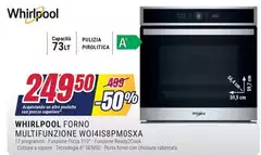 Whirlpool - Forno Multifunzione WO14IS8PM0SXA