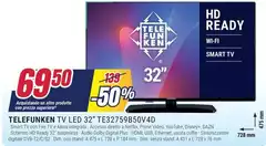Telefunken - Tv Led 32" TE32759B50V4D