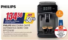 Philips - Macchina Caffè Automatica Serie 1200 Ep1224700
