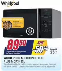 Whirlpool - Microonde Chef Plus MCP345SL