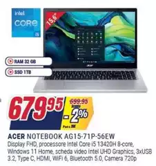 Acer - Notebook Ag15-71p-56ew