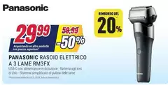 Panasonic - Rasoio Elettrico A 3 Lame Rm3fx