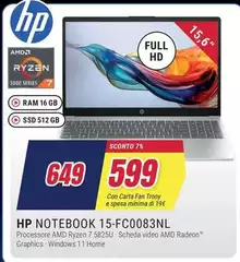 HP - Notebook 15-fc0083NL