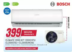 Bosch - Climate 2000 Kit 12000 Btu CL200035E + CL20000UW35E