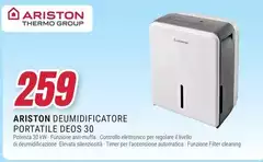 Ariston - Deumidificatore Portatile Deos 30