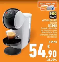De Longhi - Macchina Da Caffe Edg265w