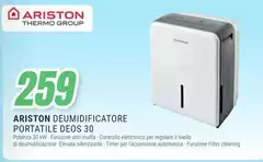 Ariston - Deumidificatore Portatile Deos 30