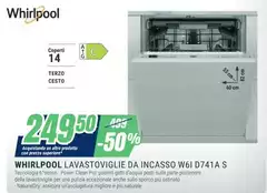 Whirlpool - Lavastoviglie Da Incasso W6I D741A S Whirlpool - Lavastoviglie Da Incasso W6I D741A S