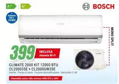 Bosch - Climate 2000 Kit 12000 Btu CL200035E + CL2000UW35E