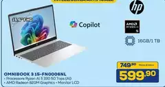 HP - Omnibook 3 15-FN0006NL