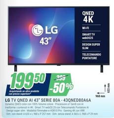 LG - Tv Qned Ai 43" Serie 80A 43QNED80A6A