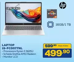 HP - Laptop 15-FC0077NL