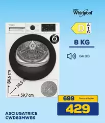 Whirlpool - Asciugatrice CWD83MWBS Whirlpool - Asciugatrice CWD83MWBS