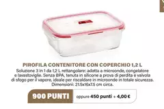 Pirofila Contenitore Con Coperchio 1,2 L