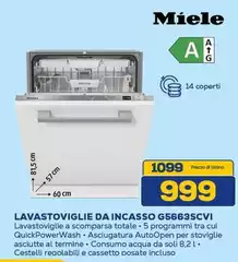 Miele - Lavastoviglie Da Incasso G5663SCVI Miele - Lavastoviglie Da Incasso G5663SCVI
