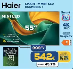 Haier - Smart Tv Mini Led H55M90EUX Haier - Smart Tv Mini Led H55M90EUX