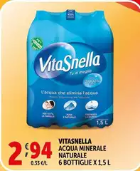 Vitasnella - Acqua Minerale Naturale