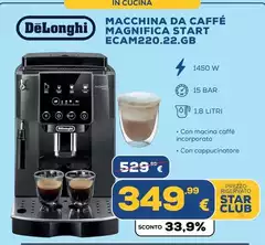 De Longhi - Macchina Da Caffé Magnifica Start ECAM220.22.GB De Longhi - Macchina Da Caffé Magnifica Start ECAM220.22.GB