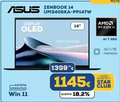 Asus - Zenbook 14 UM3406KA-PP147W Asus - Zenbook 14 UM3406KA-PP147W