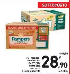 Pampers - Mutandino, Pannolini Baby-Dry