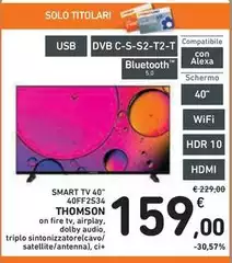 Thomson - Smart Tv 40" 40F2S34