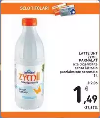 Parmalat - Latte UHT Zymil Parmalat - Latte UHT Zymil