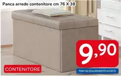 Panca Arredo Contenitore Cm 76 X-38