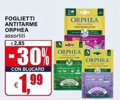 Orphea - Foglietti Antitarme