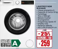 Ngm - Lavatrice W1014AIN Ngm - Lavatrice W1014AIN
