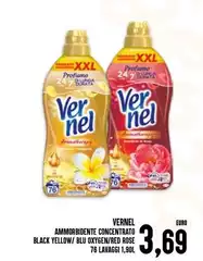 Vernel - Ammorbidente Concentrato Black Yellow/Bu Oxygen/Red Rose