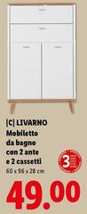 Livarno Home - Mobiletto Da Bagno Con 2 Ante E 2 Cassetti