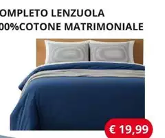 Completo Lenzuola 100% Cotone Matrimoniale