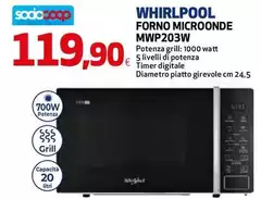 Whirlpool - Forno Microonde MWP203W